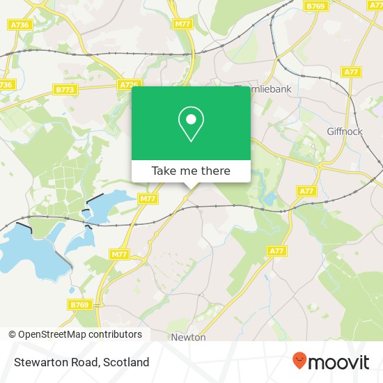 Stewarton Road map