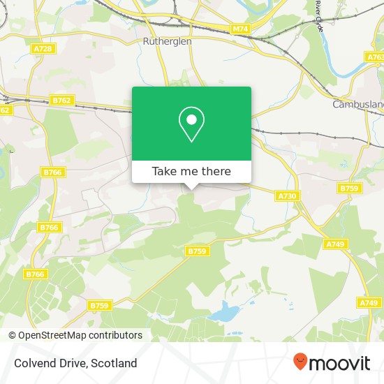 Colvend Drive map