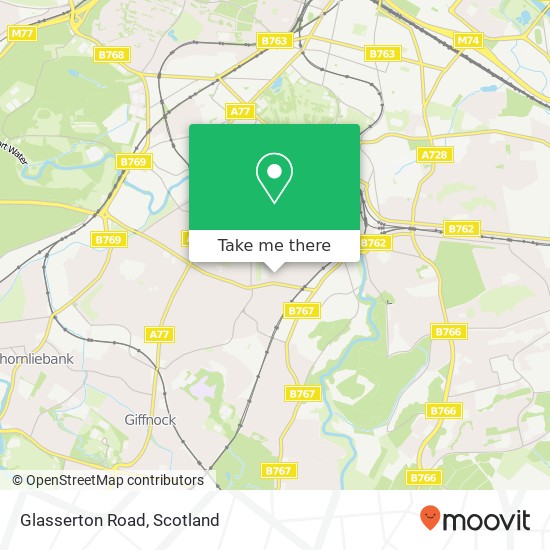 Glasserton Road map