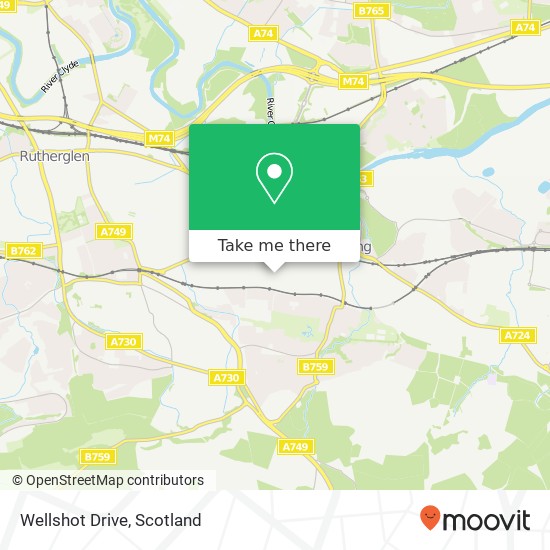 Wellshot Drive map