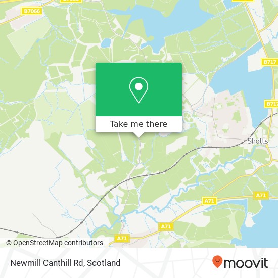 Newmill Canthill Rd map