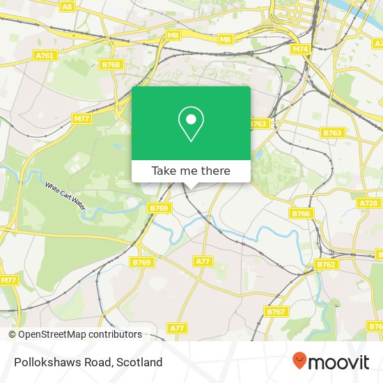 Pollokshaws Road map