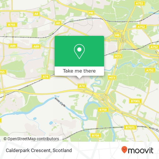 Calderpark Crescent map