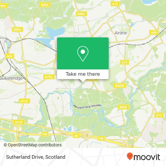 Sutherland Drive map