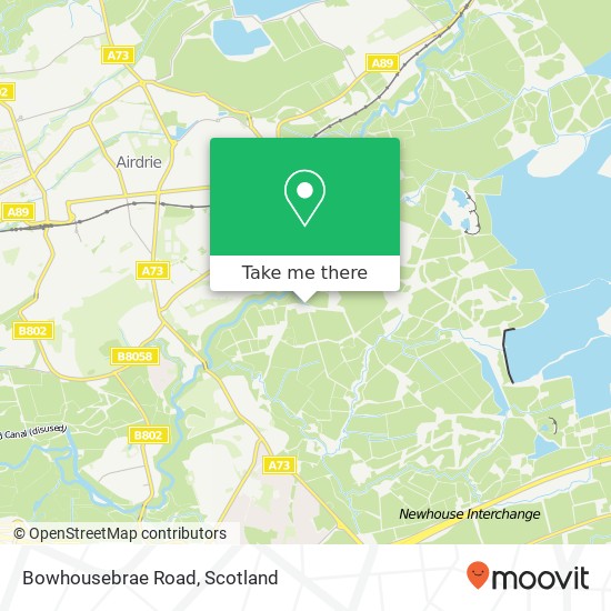 Bowhousebrae Road map