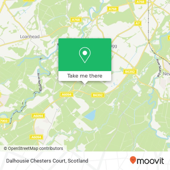 Dalhousie Chesters Court map