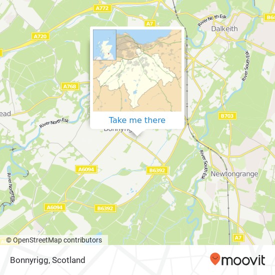 Bonnyrigg map