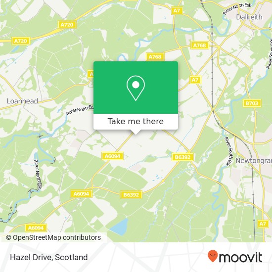 Hazel Drive map
