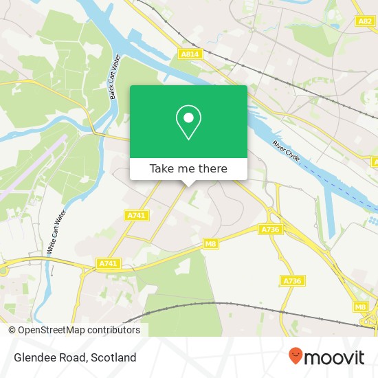 Glendee Road map