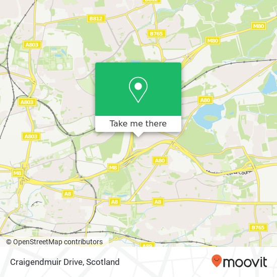Craigendmuir Drive map