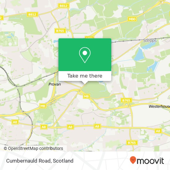 Cumbernauld Road map