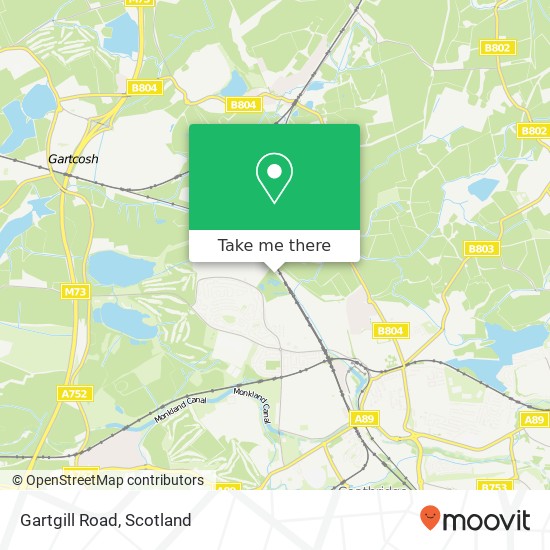 Gartgill Road map