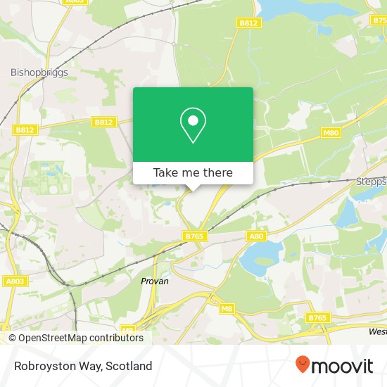 Robroyston Way map