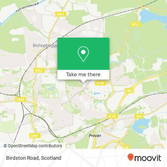 Birdston Road map