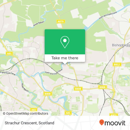 Strachur Crescent map