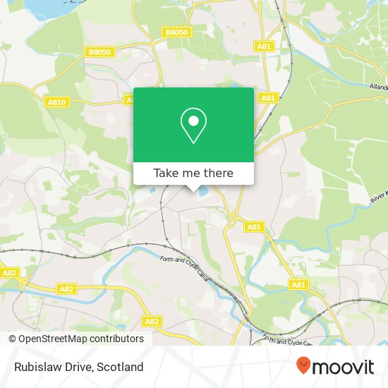 Rubislaw Drive map