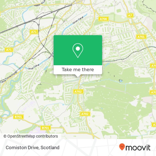 Comiston Drive map