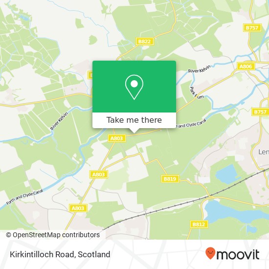 Kirkintilloch Road map