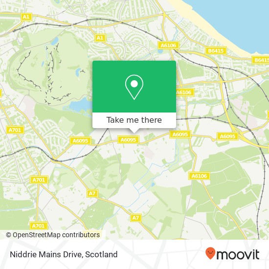 Niddrie Mains Drive map