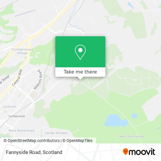 Fannyside Road map