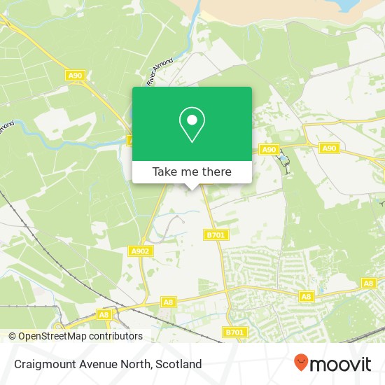 Craigmount Avenue North map