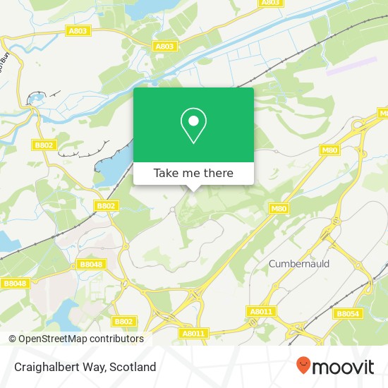 Craighalbert Way map