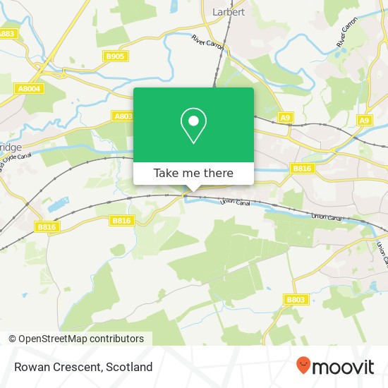 Rowan Crescent map