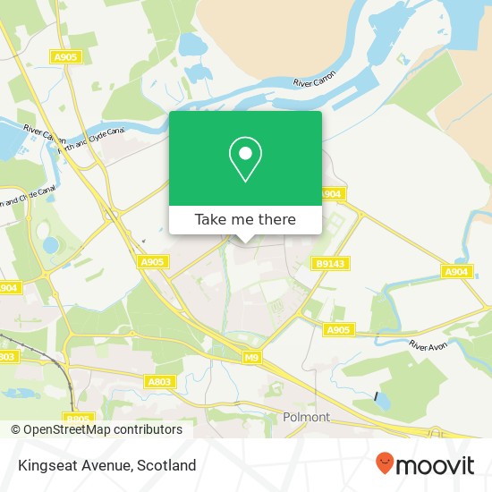 Kingseat Avenue map