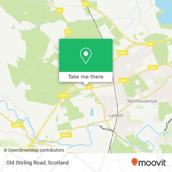 Old Stirling Road map