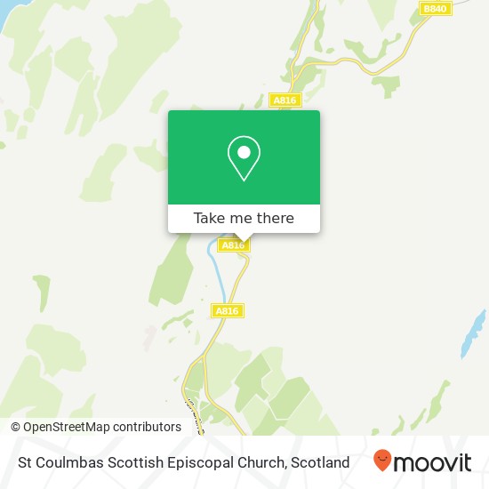 St Coulmbas Scottish Episcopal Church map