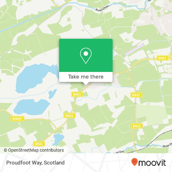 Proudfoot Way map