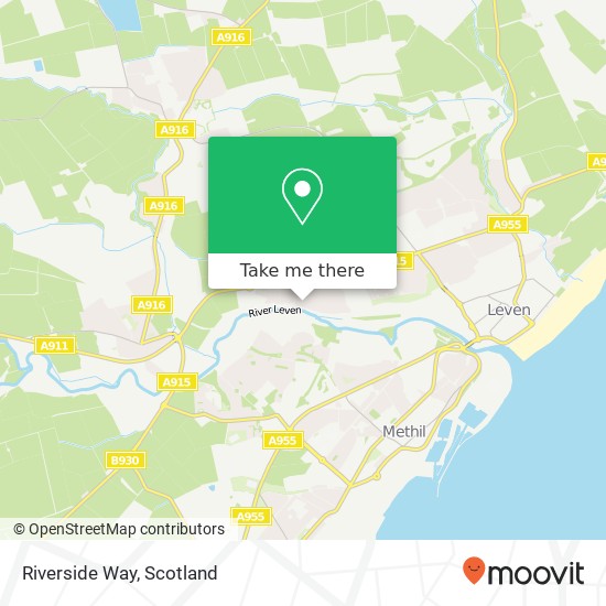 Riverside Way map