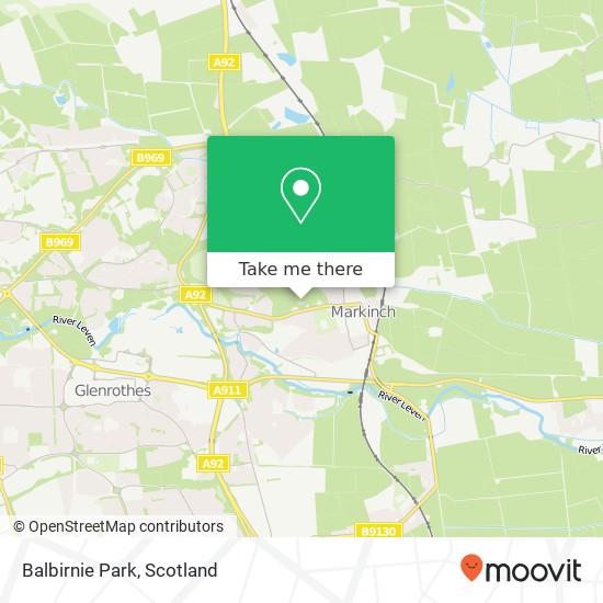 Balbirnie Park map