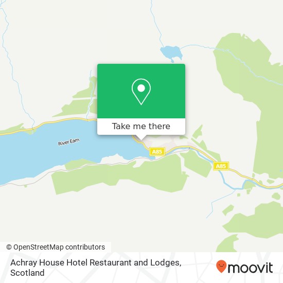 Achray House Hotel  Restaurant and Lodges map