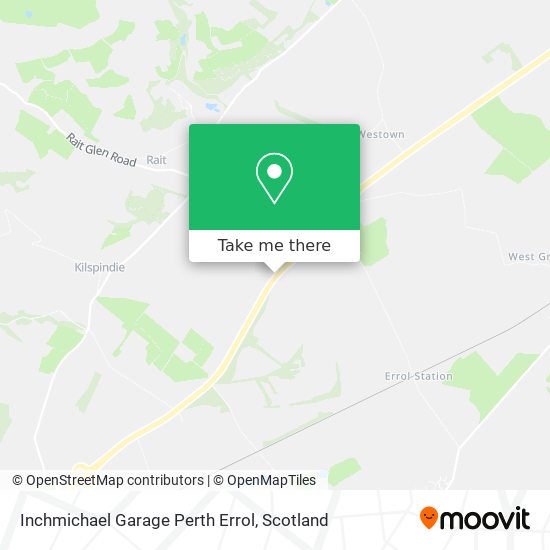 Inchmichael Garage Perth Errol map