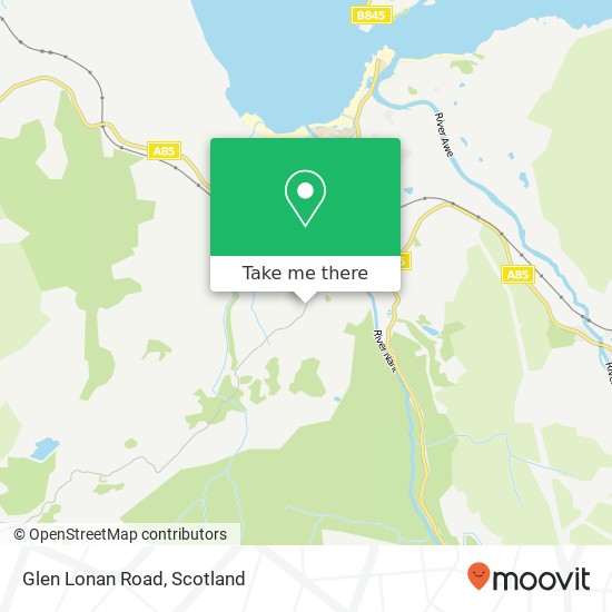 Glen Lonan Road map