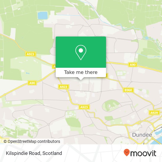 Kilspindie Road map