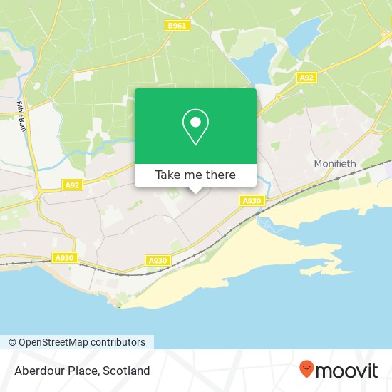 Aberdour Place map