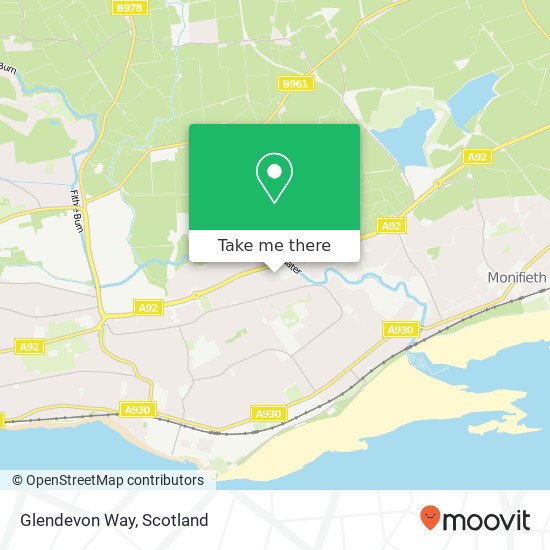 Glendevon Way map