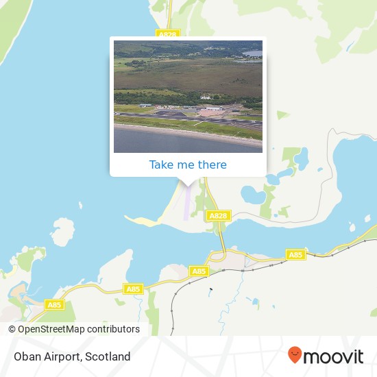 Oban Airport map