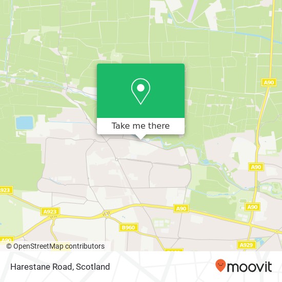 Harestane Road map