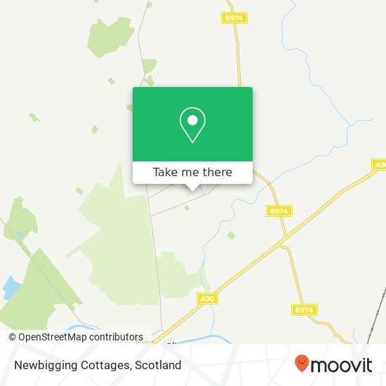 Newbigging Cottages map