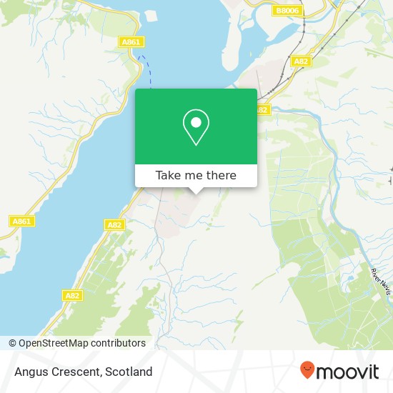 Angus Crescent map