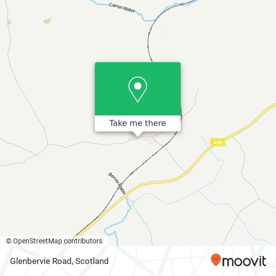 Glenbervie Road map