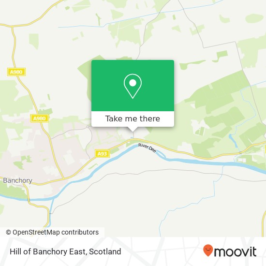 Hill of Banchory East map