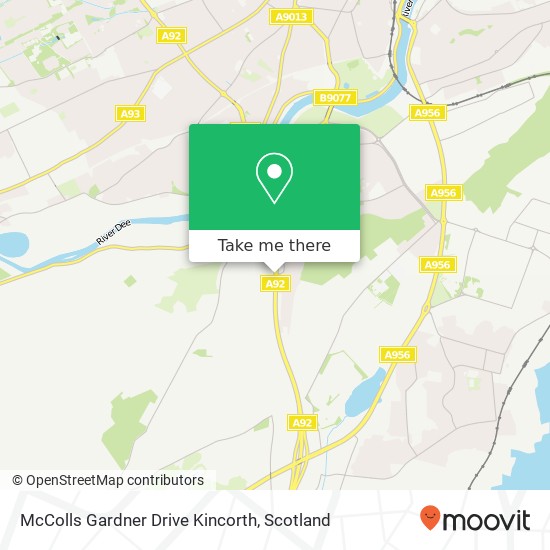 McColls Gardner Drive Kincorth map