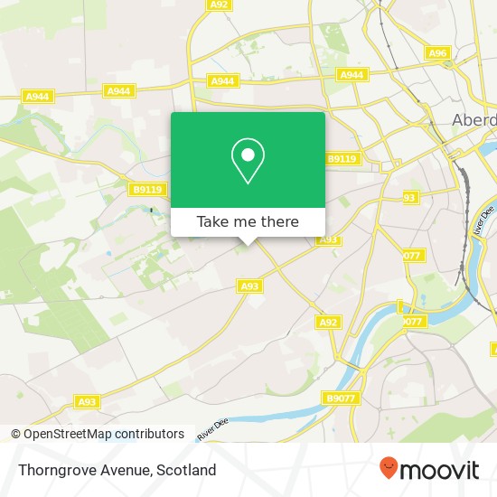 Thorngrove Avenue map