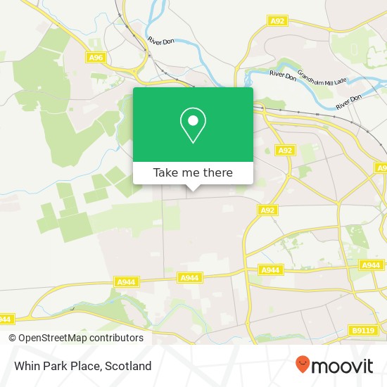 Whin Park Place map