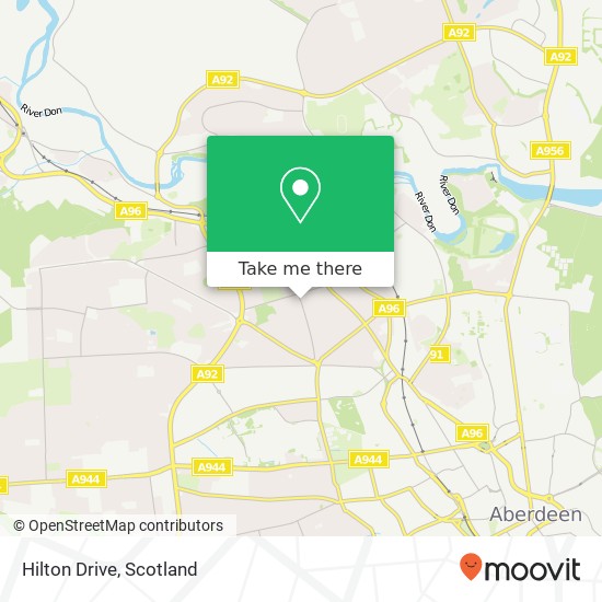 Hilton Drive map