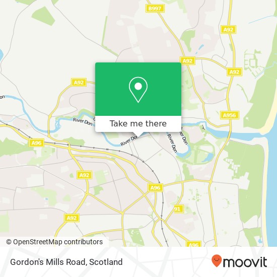 Gordon's Mills Road map